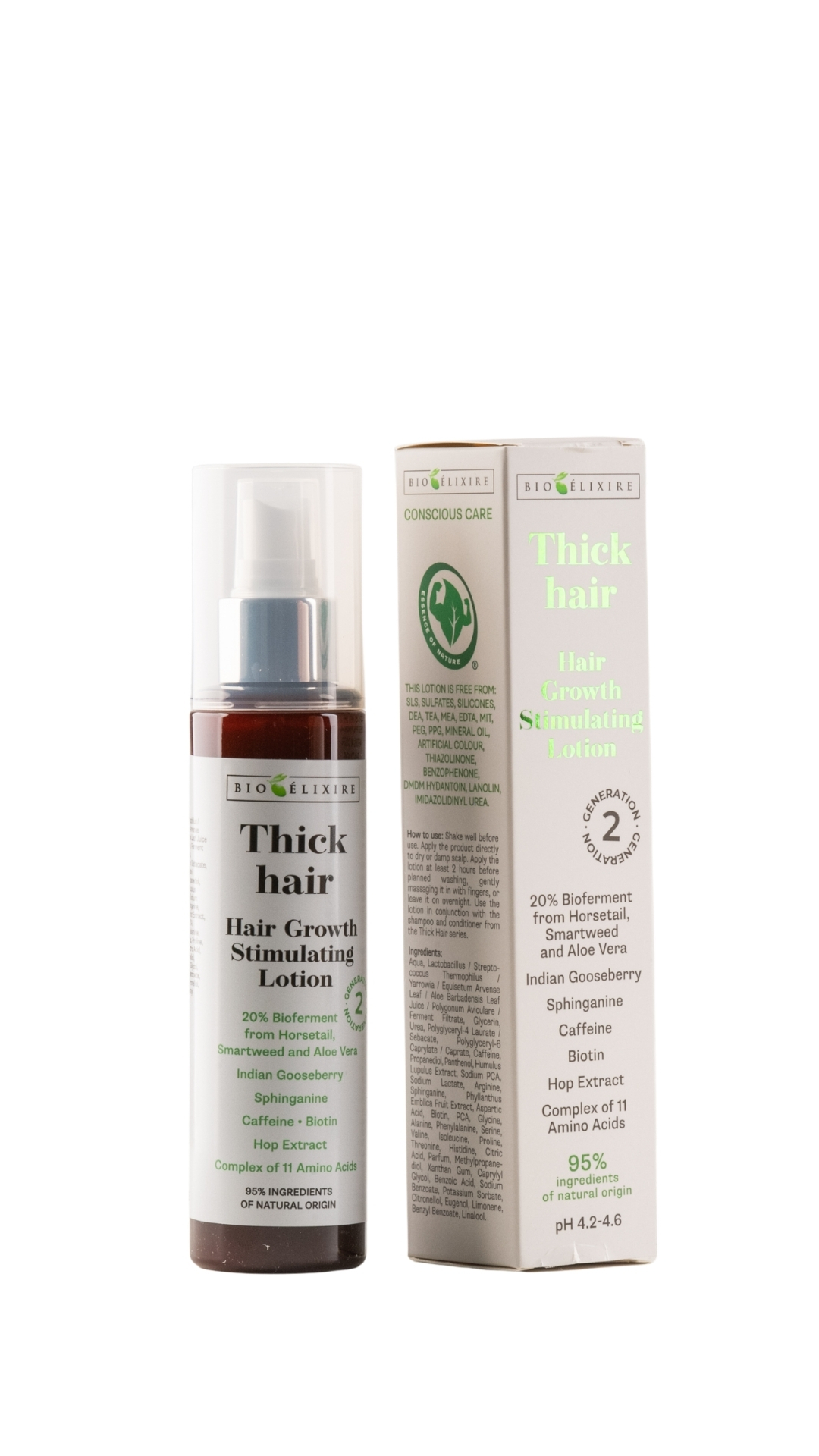 Bioélixire Thick Hair Lotion: păr vizibil mai dens?