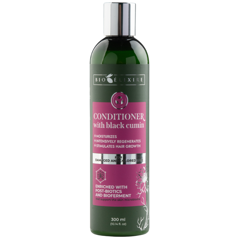 Bioelixire Conditioner with Black Cumin for damaged and color-treated hair, silicone-free