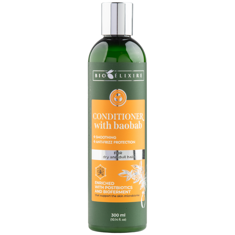 Bioelixire Conditioner with Baobab for dry and dull hair, vegan-certified
